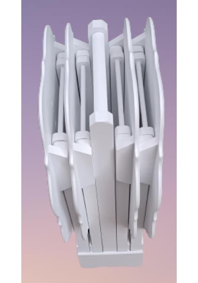 1448bng90094çanta Zigon Sehpa Yonca Takım 4lü Model Ahşap Mdf Parlak Beyaz Lake Renk El Yapım