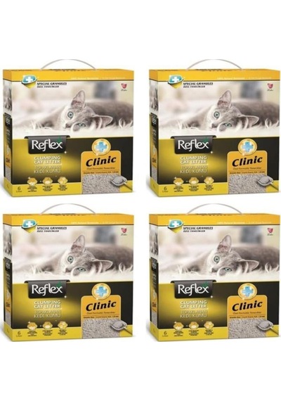 Reflex Klinik Kedi Kumu 6 Lt 4'lü Set
