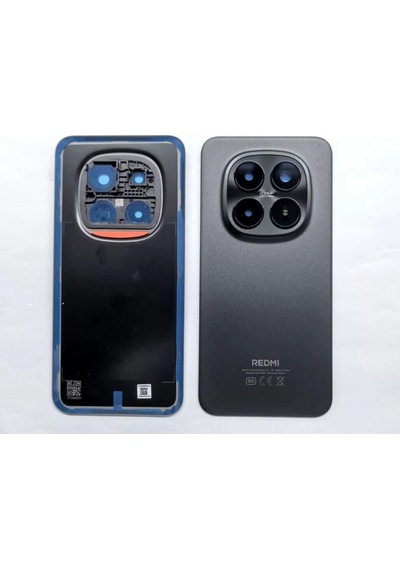Xiaomi Redmi Note 15 4g Siyah Kamera Camlı Arka Cam Batarya Pil Kapağı Telefon Arka Kapak 25781491
