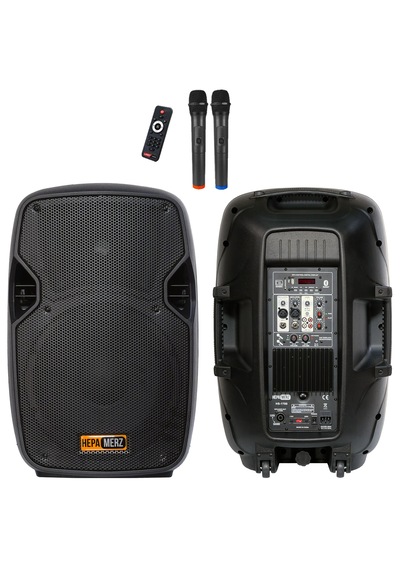 Hs-1700a Mikrofonlu Taşınabilir Ses Sistemi Seti 15 İnç 1700w