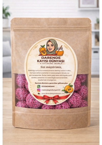 Pembe Çikolata Kaplı Truf Topları 500 Gr