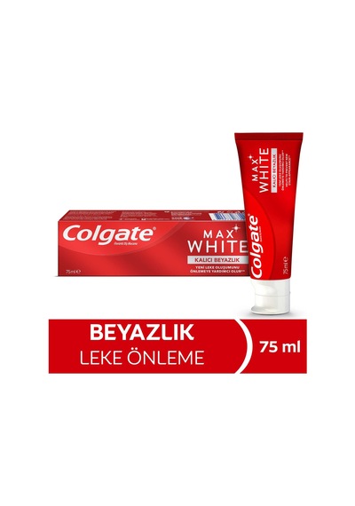 4 Adet Colgate Max White Kalıcı Beyazlık Beyazlatıcı Diş Macunu 75 Ml