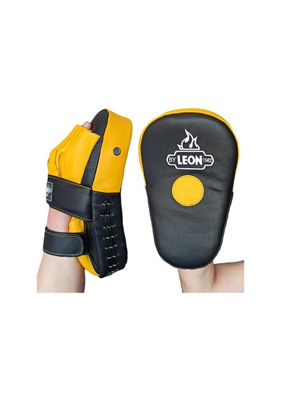 Aksaspor Leon Energy Hakiki Deri Kick Boks Ve Muay Thai El Lapası Sarı