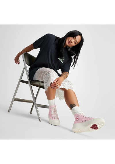 Converse Chuck Taylor All Star Lift Hearts Unisex Pembe Platform Sneaker