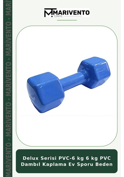 Delux Serisi Pvc-6 Kg 6 Kg Pvc Dambıl Kaplama Ev Sporu Beden