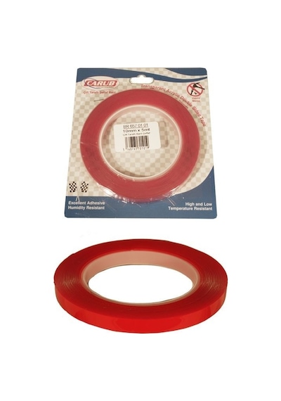 Tp Çift Taraf Bant Seffaf Silikonlu Tip 10mm X 5 Mt.