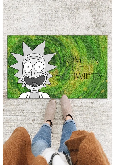 Dekoratif Kapı Önü Paspas, Dış Mekan/ev İçi/banyo/mutfak/yatak Odası/giriş Paspasları Rick And Morty Diğer