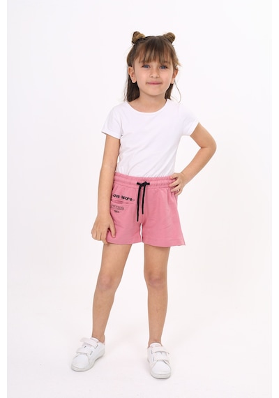 Toontoy Kız Çocuk Baskılı Beli Lastikli Tek Cepli Basic Şort Gülkurusu Toontoy Kız Çocuk Baskılı Beli Lastikli Tek Cepli Basic Şort Gülkurusu