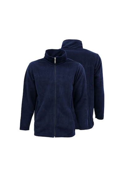 Acr Giyim Lacivert Bato Yaka Tam Fermuarlı Ve Cepli Outdoor Polar Ceket