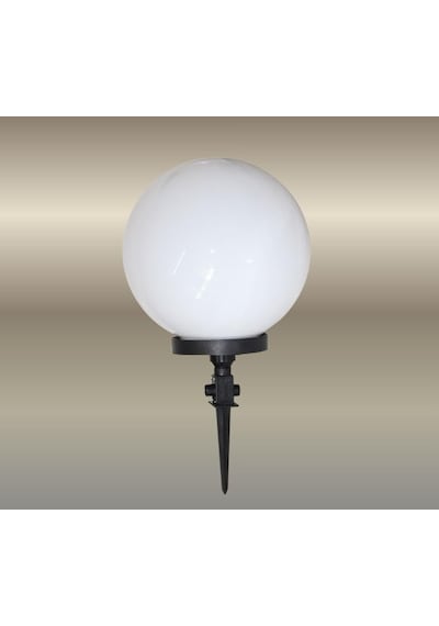 Bahçe Aydınlatma Akrilik 20 Cm Kazıklı Glop Armatür Set 25 Cm ANTRASİT