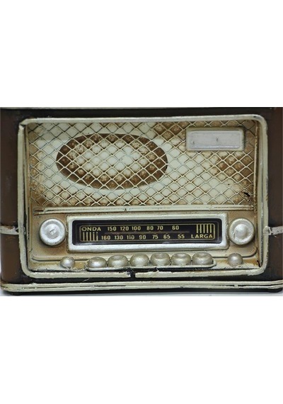 C1320 Dekoratif Metal Radyo Kahve