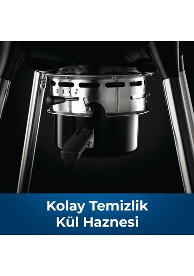 Premium 22 Kömürlü Mangal - 57cm Siyah
