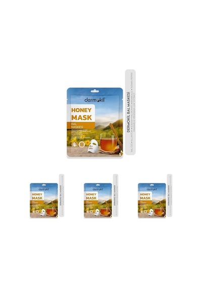 Dermokil Bal Maskesi Mat Görünümlü Ciltler İçin 20 Gr 4lü Paket