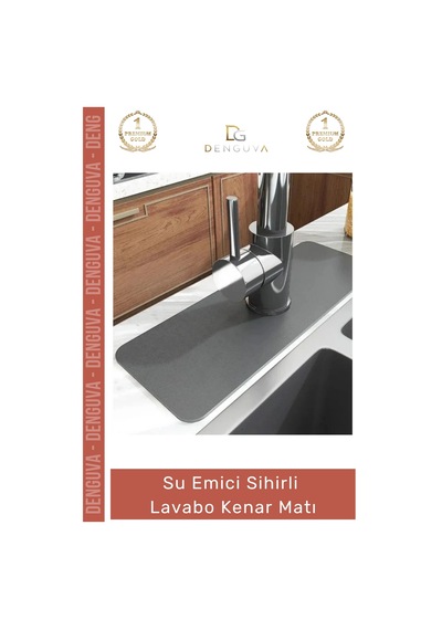 Lavabomatı Diatom Çamur Mutfak Banyo Su Emici Kaymaz Leke Tutmaz Suni Deri Hijyenik Sihirli Lavabo Çok Renkli