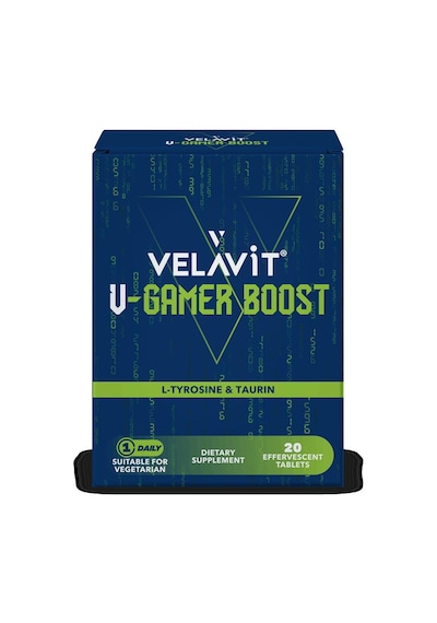 Velavit V- Gamer Boost L-Tyrosine & Taurin 20 Efervesan Tablet