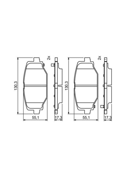 Fiat Freemont 2.0mjet 2011-2015 Bosch Arka Balata Wva25376