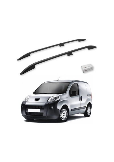Turtle Peugeot Bipper 2008-2018 Tavan Çıtası Crown Siyah