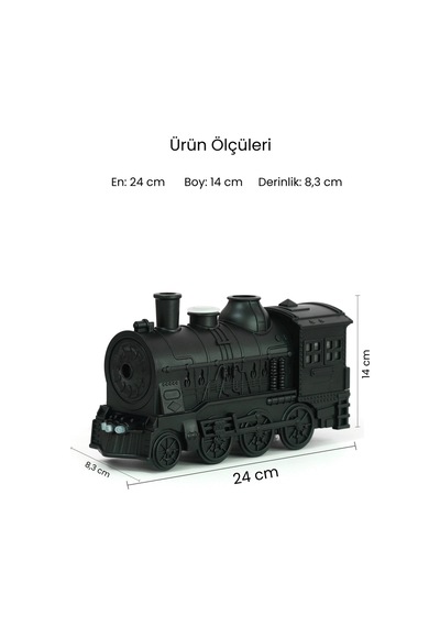 Hava Nemlendirici Tren Görünümlü Gece Lambası Koku Dağıtıcı Relax Aromaterapi Difüzör