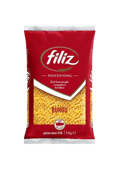 Filiz Burgu Makarna 5 Kg - %100 Türk Buğdayından Üretilmiş Lezzetli Makarna - Tekli Tarı