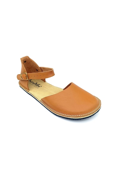 Bodhi Handcraft Kadın Barefoot Hakiki Deri Minimalist Günlük Sandalet El İmalatı Taba