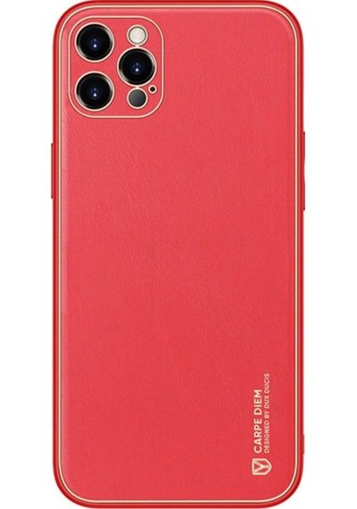 Dux Ducis Apple Uyumlu iPhone 12 Pro Max 6.7 Kilif Yolo Series Premium Arka 157083876 - Renk / Kirmizi