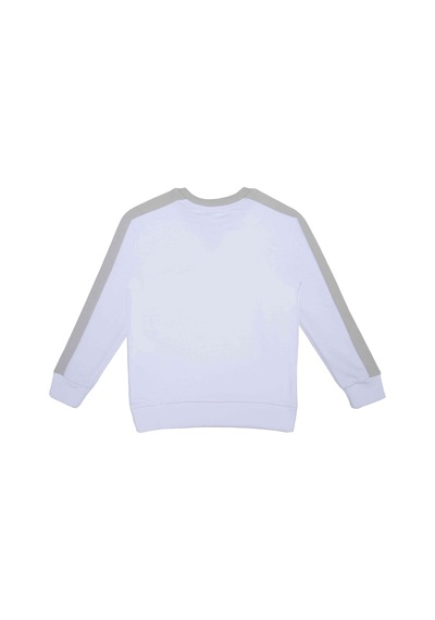 United Colors Of Benetton Benetton Erkek Çocuk Sweatshirt Bnt-b21606 Beyaz