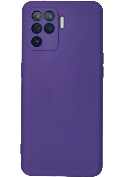 Newface Oppo Reno 5 Lite Kılıf Nano İçi Kadife Silikon Semeglbl - 30 - Mor