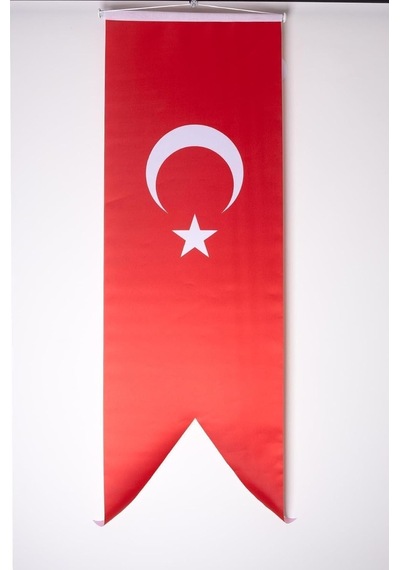Zc Bayrak 50x150 Saten Kırlanğıç Türk Bayrağı Flama Diğer