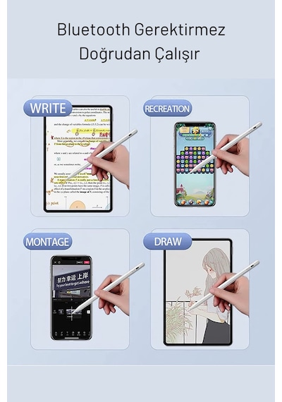 Fuchsia Stylus Pen Apple Uyumlu iPad Tablet Serisi Dokunmatik Kalem