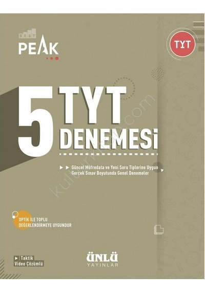 Tyt 5 Li Deneme Best Peak - Ünlü Yayınları
