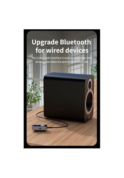 M20 2'si 1 Arada Bluetooth 5.4 Transmitter Ses Alıcı & Verici 3.5mm Aux, Micro Sd Kart Çalar, Led Ekranlı Kablos