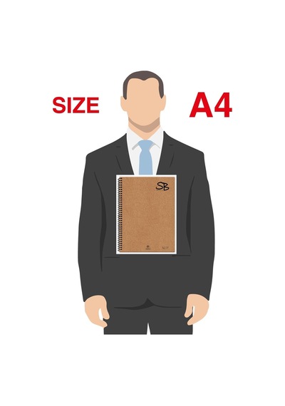 Tr Sb A4 70 Yp. Defter Kraft Kapak Spiralli Hafif Kağıt Çizgili 140 Sf Genel
