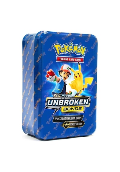 Pokemon Oyun Kartı Metal Kutulu Sun Moon Unbroken Bonds - 72 Adet