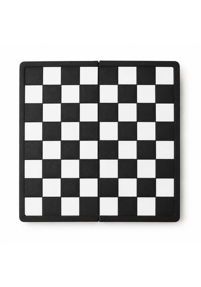 21x21 Cm Satranç Takımı Taşınabilir Satranç Seti Siyah Beyaz Strateji Ve Zeka Oyunu