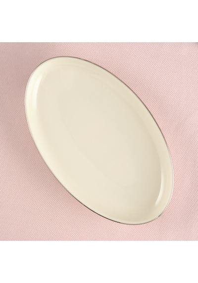 Aryıldız Hazel Platin Kayık Tabak 20 Cm Renkli