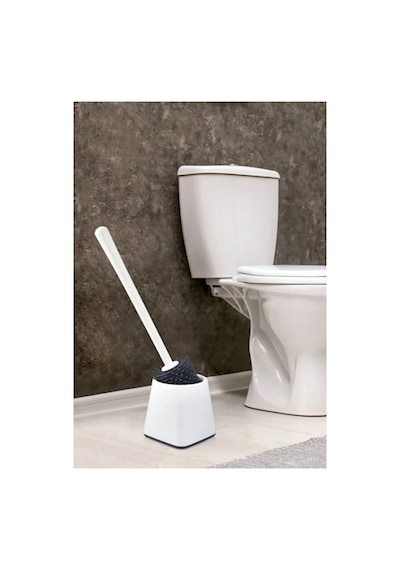 Chacha Home Silikon Wc Tuvalet Banyo Fırçası Klozet Fırçası Beyaz