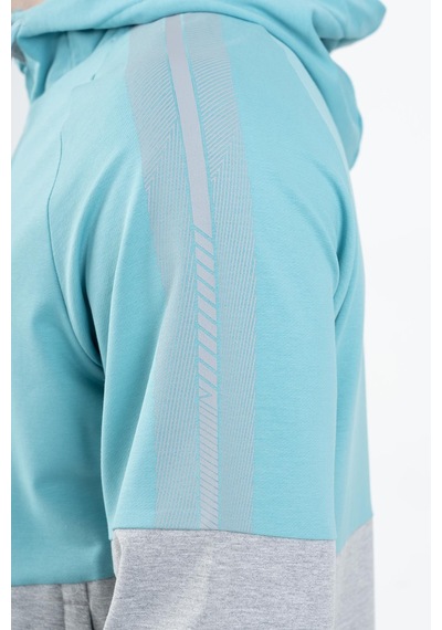 Maraton Sportswear Comfort Erkek Kapşonlu Dar Paça Reglan Kol Basic Turkuaz Eşofman Takımı 22309-turkuaz Turkuaz
