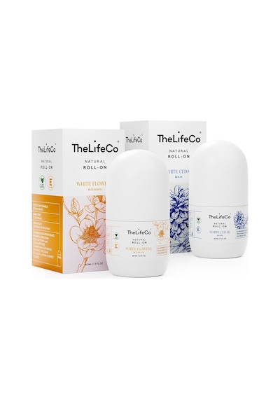 The Lifeco White Cedar + White Flowers Roll-On Deodorant 2 x 60 ML