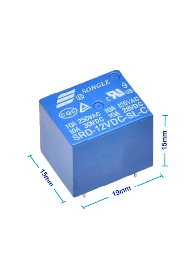 250v 10a Srd-12vdc-sl-c 12v Dc Röle 5 Pin Pcb Montaj Tip 220v No Nc Güç Rölesi