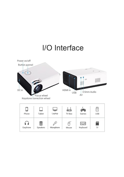 T01-a Akıllı Projektör Mini Profesyonel 4d Keystone Android Wifi 1080p 4k Led Projektör Ev Sineması