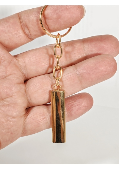 Lazer Kazımaya Uygun Boş Gold Çubuk Anahtarlık - Kişiselleştirilebilir Metal Bar Künye Çok Renkli