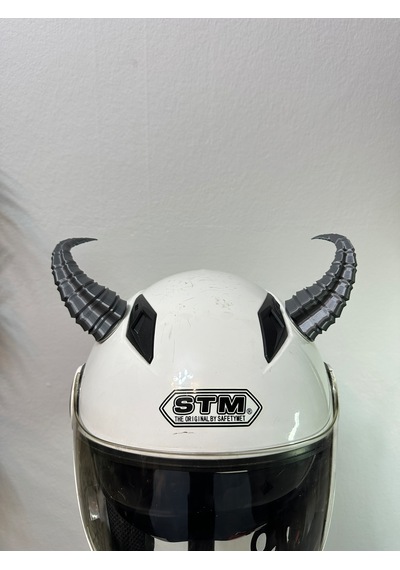 Motor & Motosiklet Gümüş Viking Boynuz Kask Dış Aksesuarı Diğer