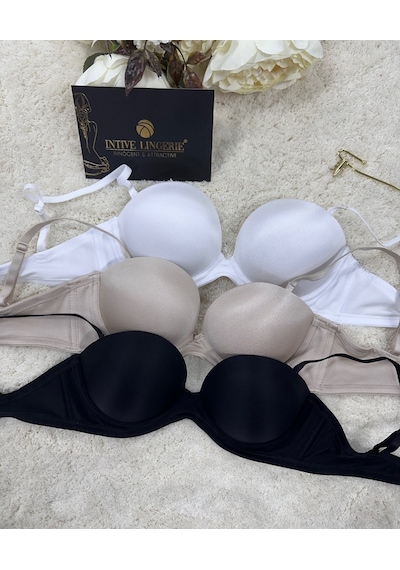 Le Jardin Blanche Double Push-up Silikonlu Askılı/askısız Sütyen Bej
