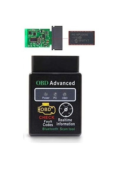 Obd2 V1.5 Pic18f25k80 Çipli Bluetooth Türkçe Araç Arıza Tespit Cihazı