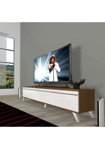 Decoraktiv Eko 140t Mdf Retro Tv Ünitesi Tv Sehpası - Ceviz - Beyaz Ceviz - Beyaz Decoraktiv Eko 140t Mdf Retro Tv Ünitesi Tv Sehpası - Ceviz - Beyaz Ceviz - Beyaz