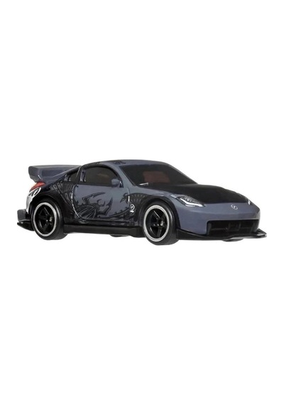 Hot Wheels Premium Nissan 350z Custom - Fast & Furious 25. Yıl Gri 1/64 Diecast Model Araba Çok Renkli