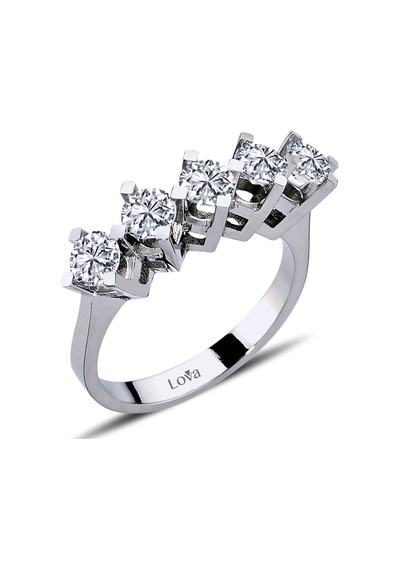 Lova D Renk 1,20 Karat Pırlanta Beştaş Yüzük - Idl - 1050224