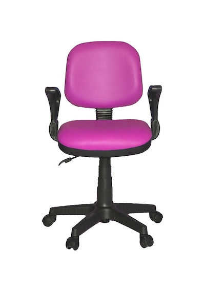 Türksit Kozmo Lux Kollu Çalışma Koltuğu Deri Pembe