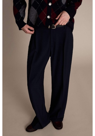 Defacto Wide Leg Çift Cepli Yüksek Bel Düz Paça Pantolon G6702ax25aunv253 Lacivert-nv253 Defacto Wide Leg Çift Cepli Yüksek Bel Düz Paça Pantolon G6702ax25aunv253 Lacivert-nv253