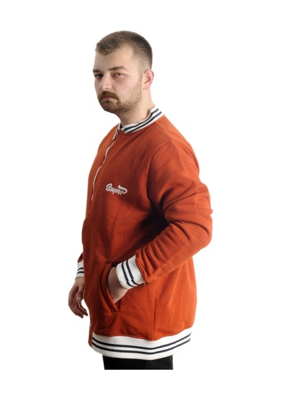 Mode XL Büyük Beden Erkek Kolej Mont Süper 22614 Tarçın Tarçın